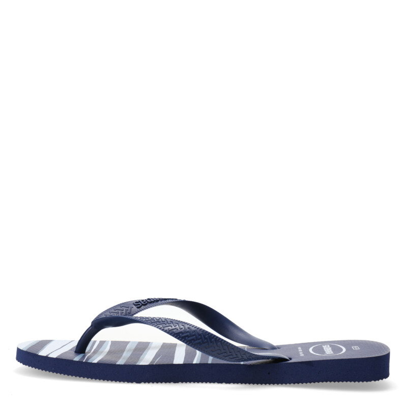 Ojotas de Hombre Havaianas Top Basic Azul Marino - Blanco