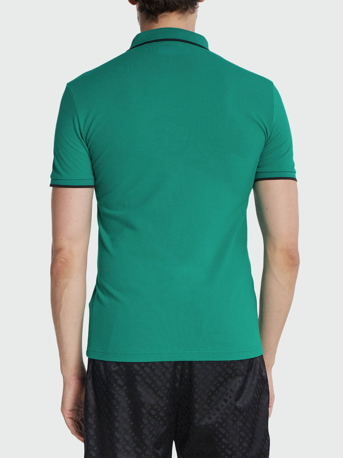 BOSS -Remera polo de algodón, slim fit , PASSERTIP Verde