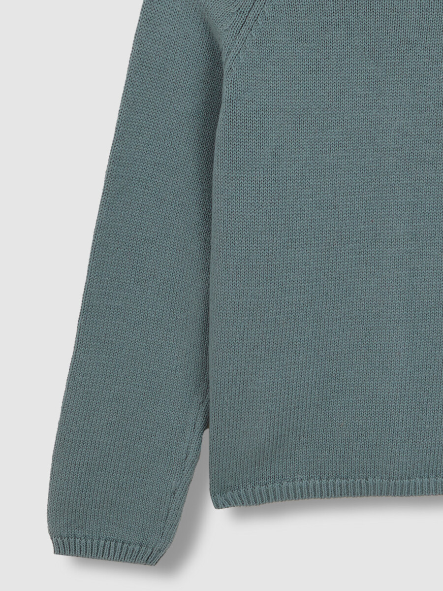 Chaqueta Cuello Volante Azul