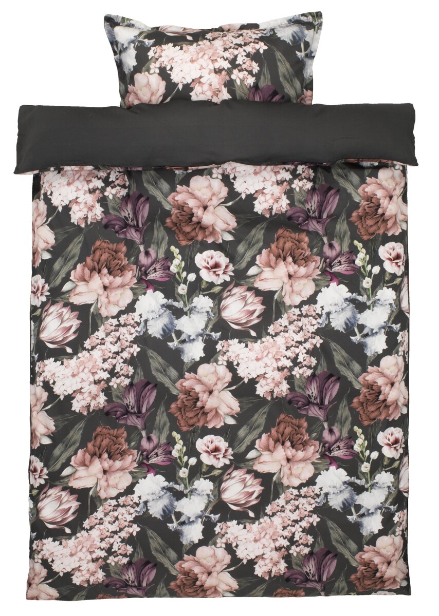 Juego funda nórdica satén ELLA 155x220 morado 