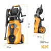Hidrolavadora Kingsman Alta Presión 152 bar + Accesorios 1800w Hidrolavadora Kingsman Alta Presión 152 bar + Accesorios 1800w
