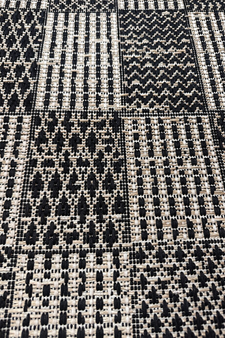 Indy Outdoor ALFOMBRA INDY 160X230 BLACK/JUTE
