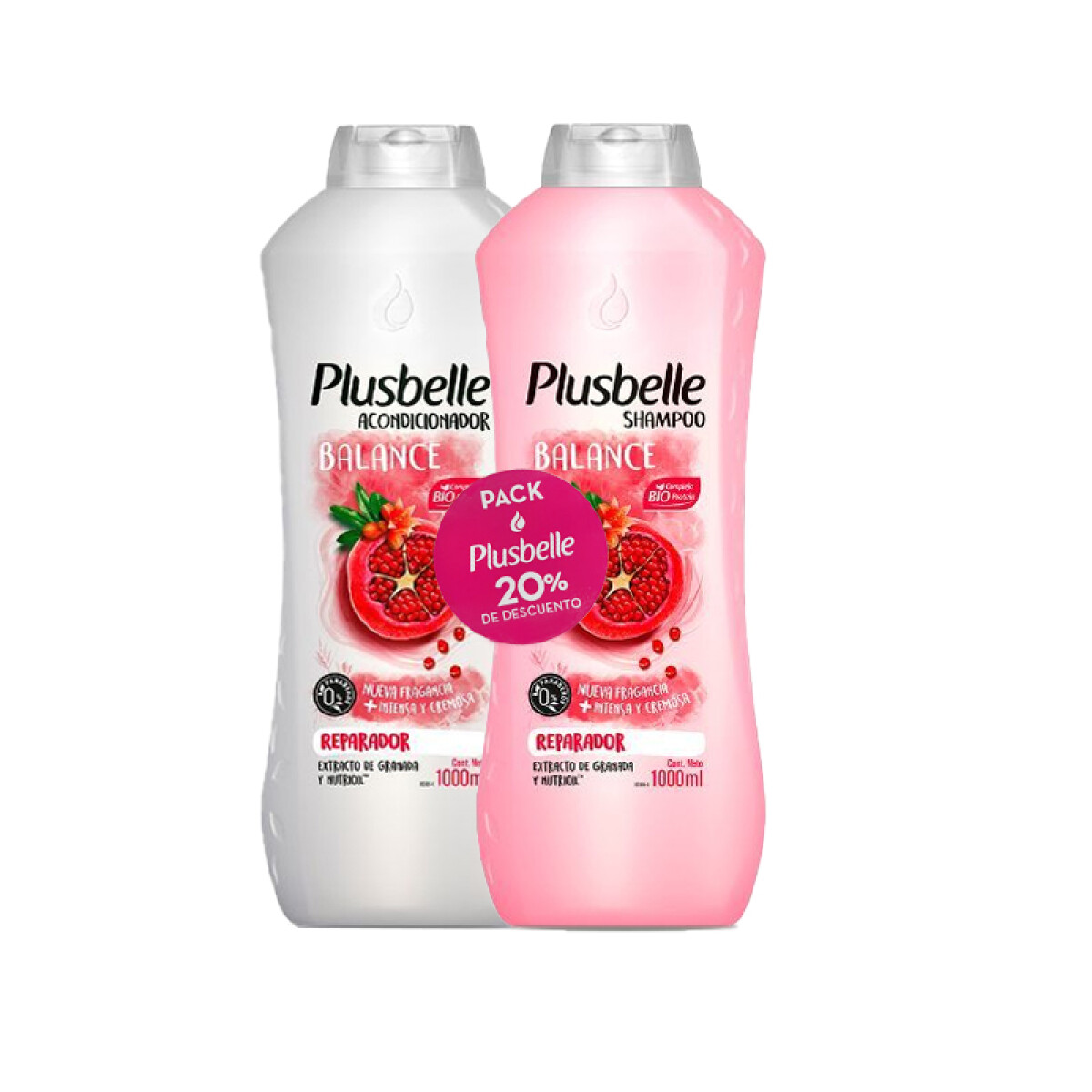 PLUSBELLE PACK 20% Descuento Shampoo + Acondicionador - BALANCE 