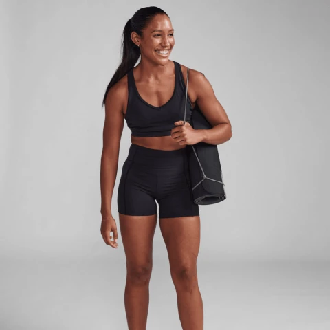 Form Soft Touch Hi-Rise Comp Shorts - Mujer Black/black
