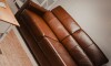 Sillón 100% Cuero - 3 Cuerpos - Sublime Caramelo