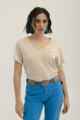 REMERA POCKET BEIGE