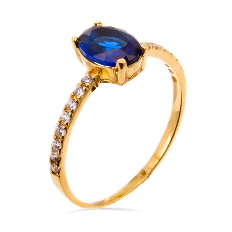 Anillo de oro 18 ktes con circonias. Anillo de oro 18 ktes con circonias.