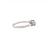 Anillo Solitario-Plata rodinada-Piedra Topacio azul-AN2012 conpiedra
