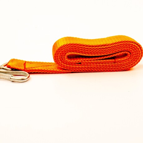 Cabresto de cinta con mosqueton Naranja