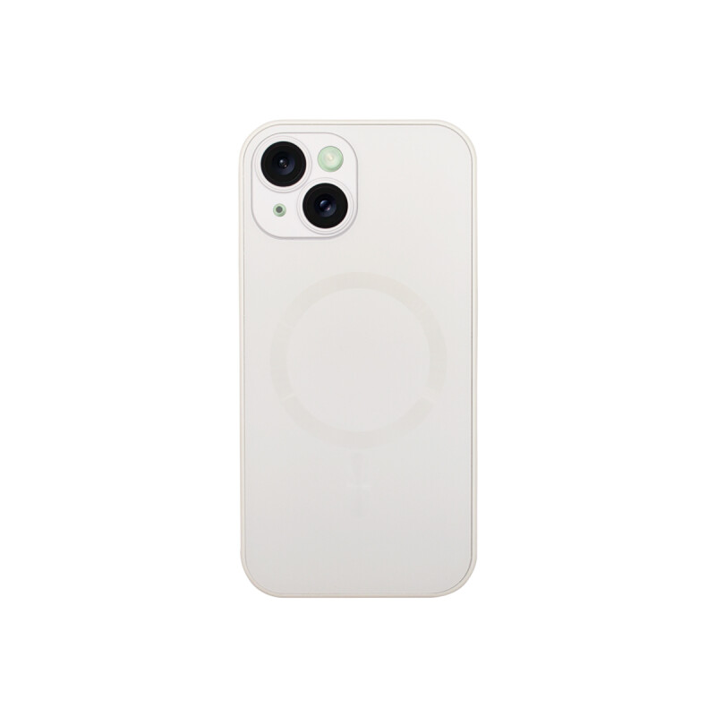 Protector para iPhone 15 color blanco con MagSafe Protector Para Iphone 15 Color Blanco Con Magsafe
