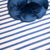 Alfombra algodón rayas azules 120x180cm Alfombra algodón rayas azules 120x180cm