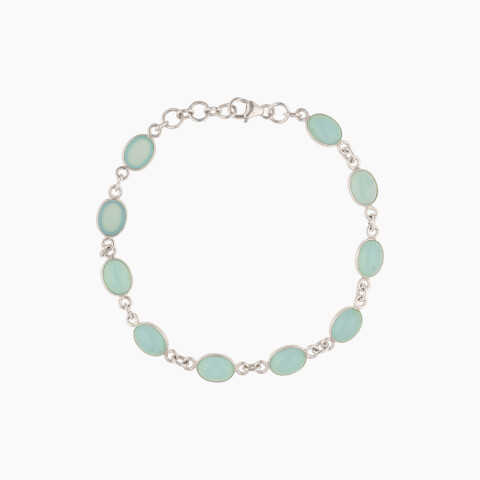 Pulsera en plata 925 y Topacio Pulsera En Plata 925 Y Topacio