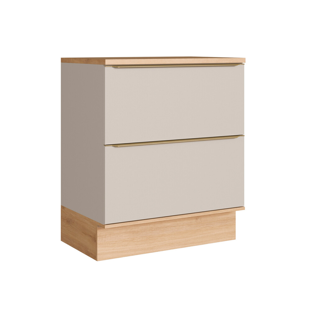 Bajo mesada Everest con 2 cajones 0,80 m Color: Carvalho/Panna Bajo Mesada Everest Con 2 Cajones 0,80 M Color: Carvalho/panna