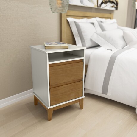 Mesa De Noche Prata Blanca Y Natural (re Mesa De Noche Prata Blanca Y Natural (re