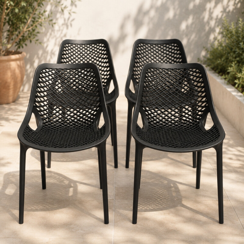 Silla reforzada Mosaico NEGRO