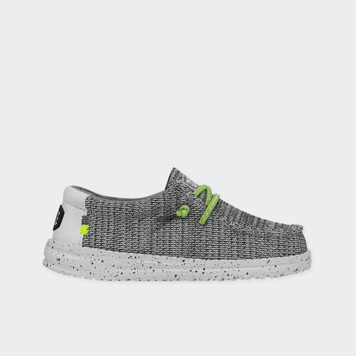 Calzado Hey Dude Wally Youth Sox - Gris 