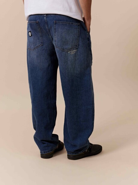 Pantalon denim Baloon AZUL MEDIO JEAN