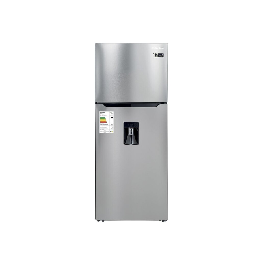 Heladera con Freezer - RJ 571 INV 411L Inverter No Frost con Dispensador - Inox - James Heladera con Freezer - RJ 571 INV 411L Inverter No Frost con Dispensador - Inox - James