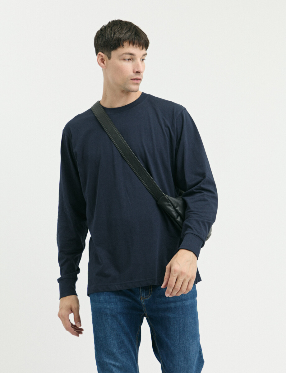 520682 T-SHIRT HARRINGTON LABEL Azul Oscuro