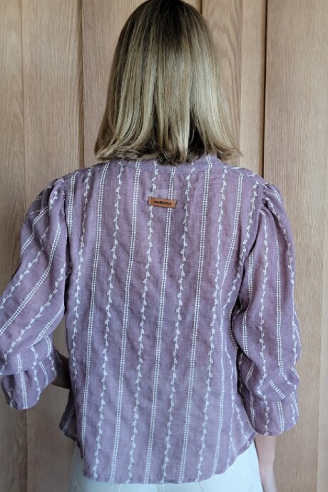Blusa Copenhague Broderie Vino