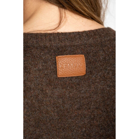 Sweater Color Block Marron