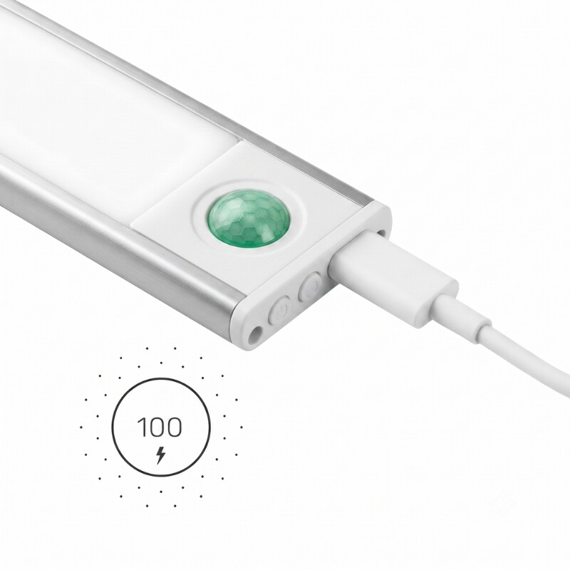 ARTEFACTO RECARGABLE MORAIS CON SENSOR DE MOVIMIENTO 40CM Lámpara Recargable Con Sensor De Movimiento Morais 40CM CCT Blanco