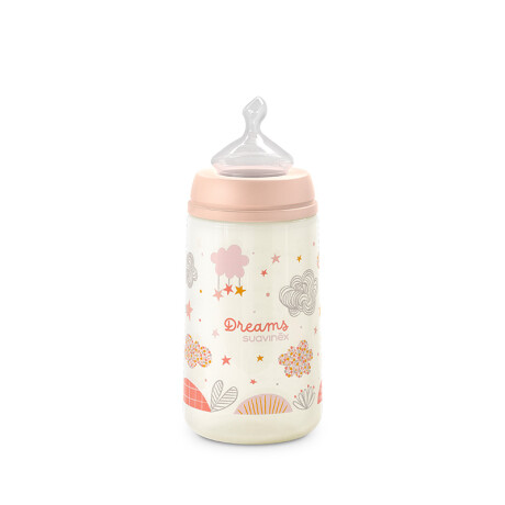Biberón Anatómico Suavinex 0-6M Flujo M 270 ml Rosa
