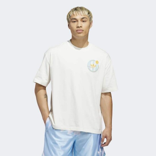 Remera Adidas Basketball Blanco