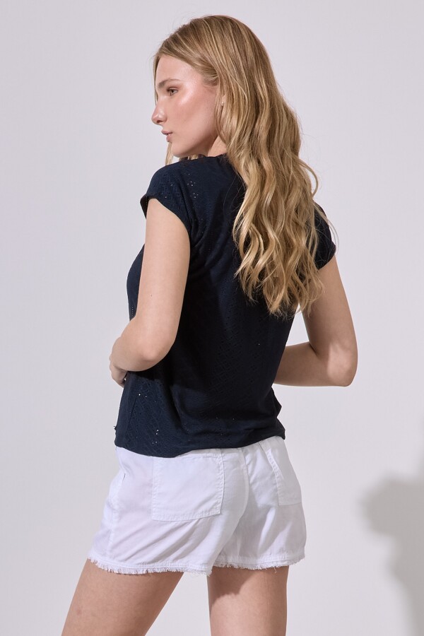 Blusa Broderie AZUL