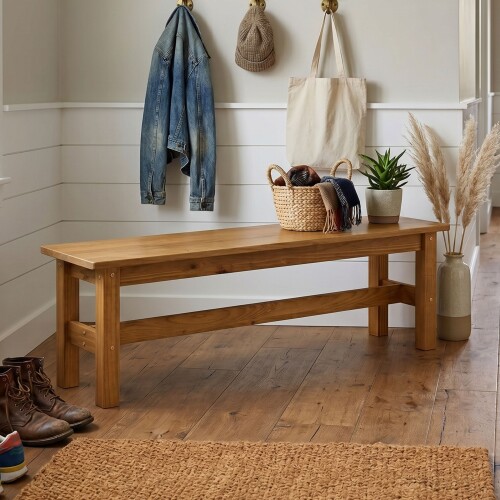 Banco de madera maciza 150 cm - Mónaco Banco de madera maciza 150 cm - Mónaco