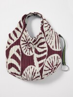 Bolso De Hombro Nylon Estampado crudo