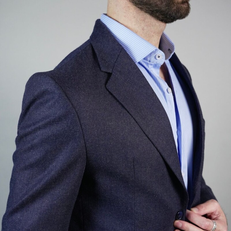 SACO DE LANA Azul