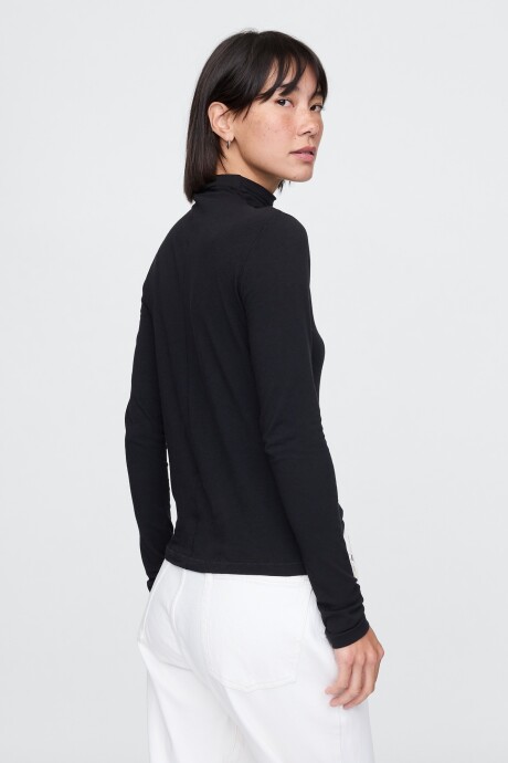 Remera Polera Mujer Black