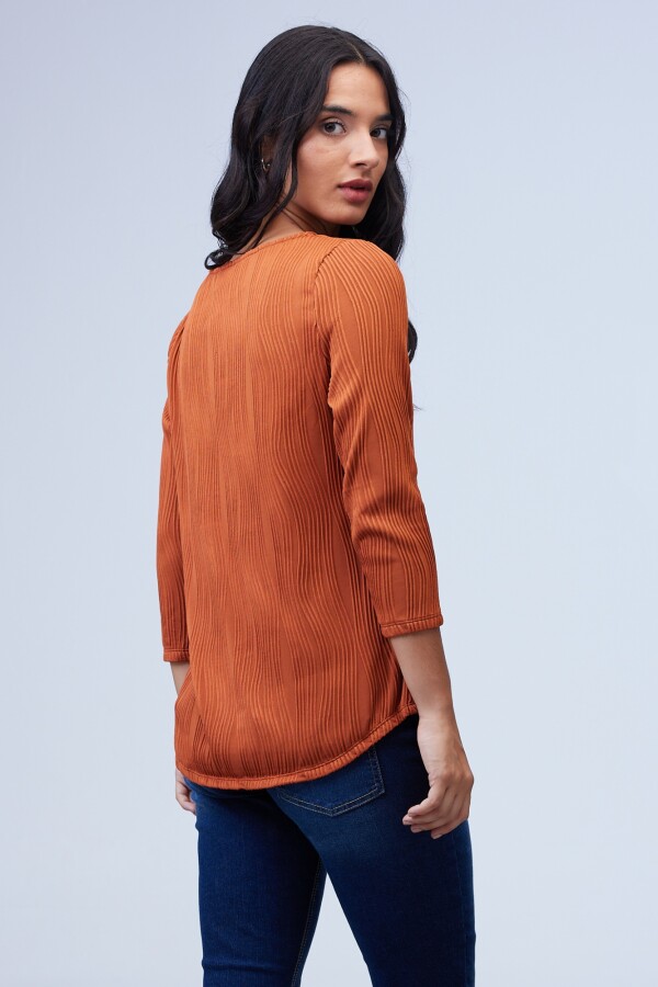 Blusa Zip TERRACOTA