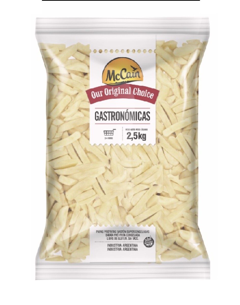 PAPAS GASTRONOMICAS 2,5KG MCCAIN +SOLO PDE O WEB+ 