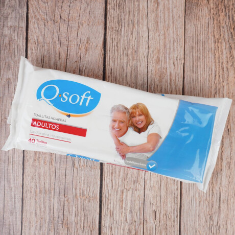 TOALLITAS HUMEDAS Q SOFT 40 UNIDADES ADULTO TOALLITAS HUMEDAS Q SOFT 40 UNIDADES ADULTO