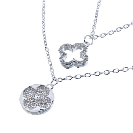 Conjunto de cadena y dije de plata 925 y circonias. Conjunto de cadena y dije de plata 925 y circonias.