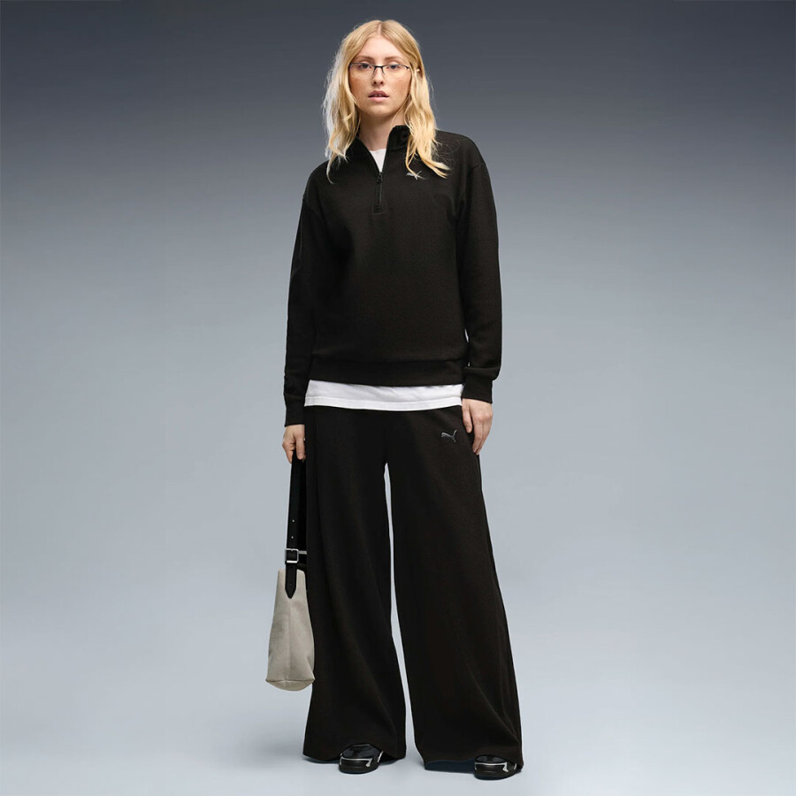 Pantalon de Mujer Puma Class Relaxed Wide Leg Negro