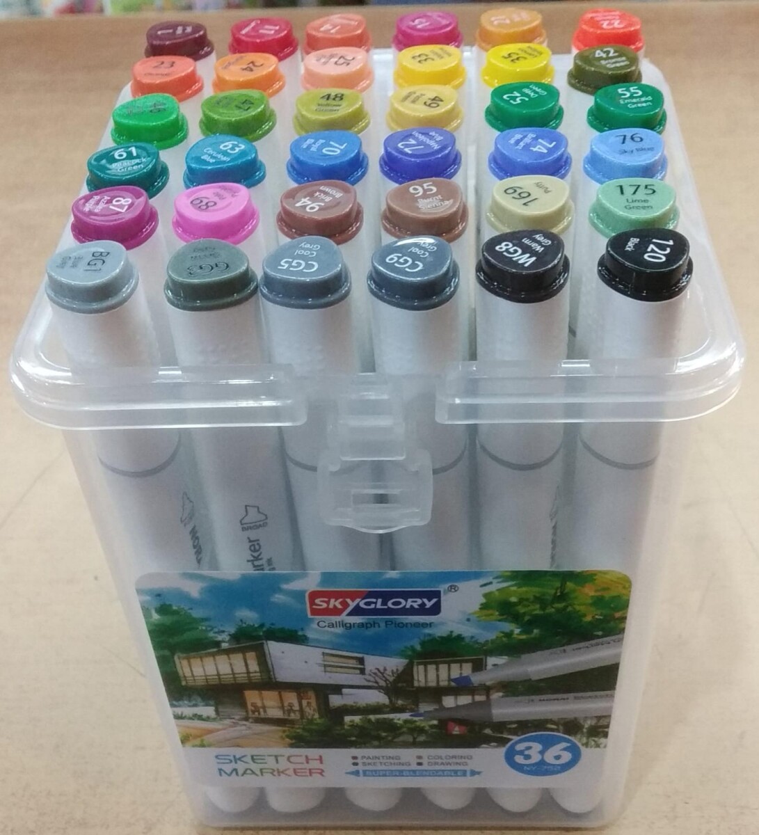 Marcador Doble Punta X 36 colores 