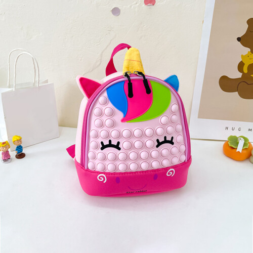 Mochila Pop It De Silicona - Unicornio Mochila Pop It De Silicona - Unicornio