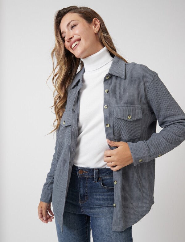 Sobrecamisa Texturada GRIS