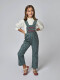 Pantalon Con Tirantes Verde