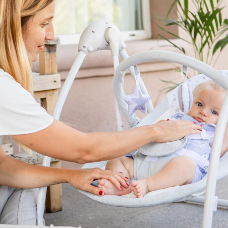 Mecedora Bouncer Electrónico Carestino con Musica Gris