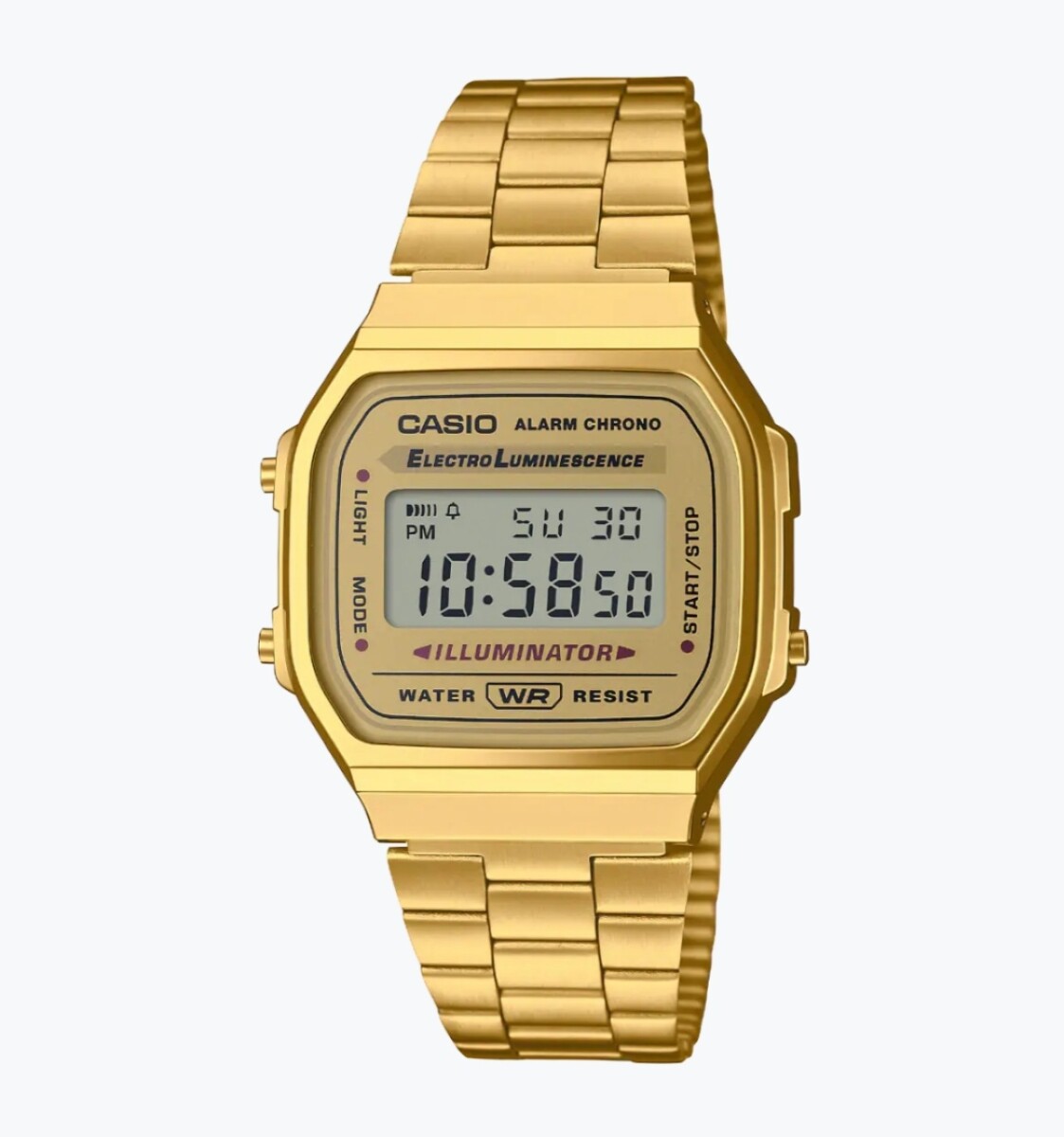 Reloj Casio retro/digital enchapado 