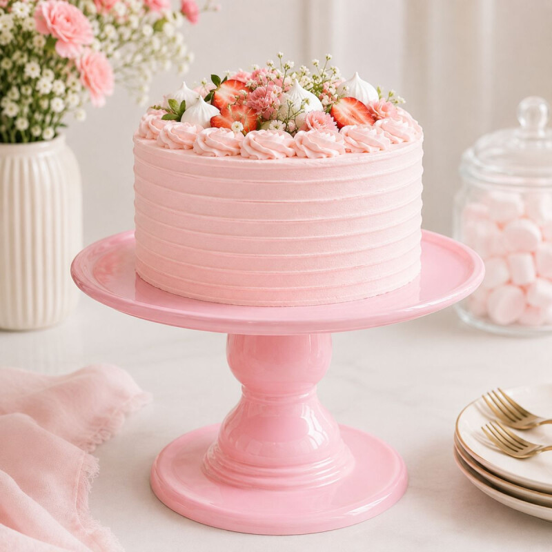 Soporte de Torta 22cm x15 cm Rosa