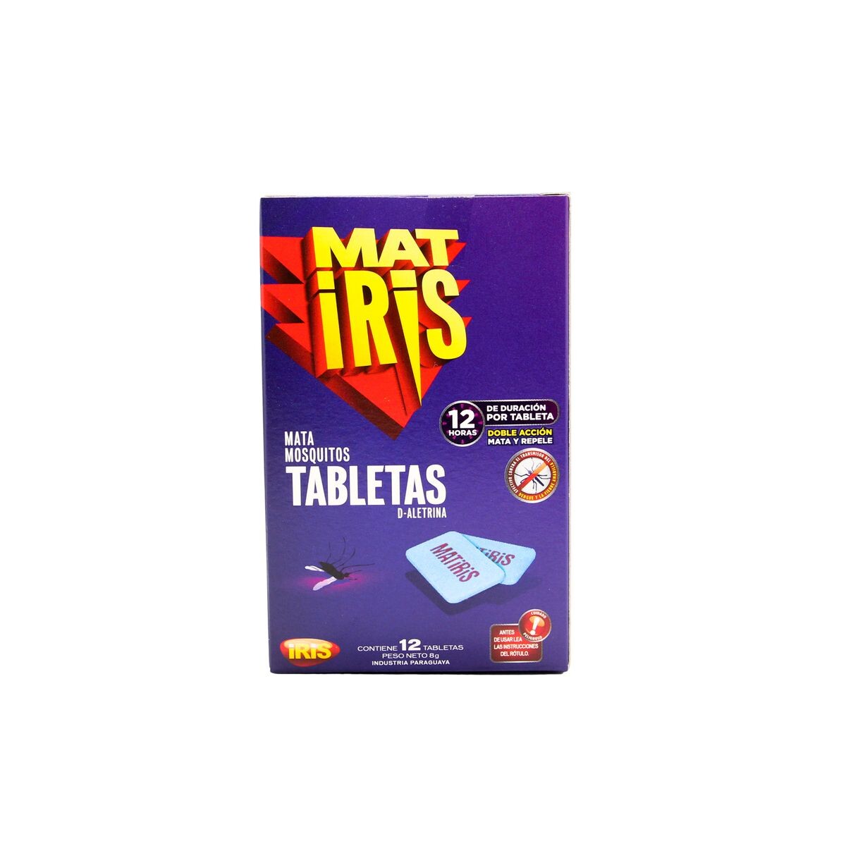 MATIRIS PAST. MATAMOSQUITOS CJ X 12 TABL 