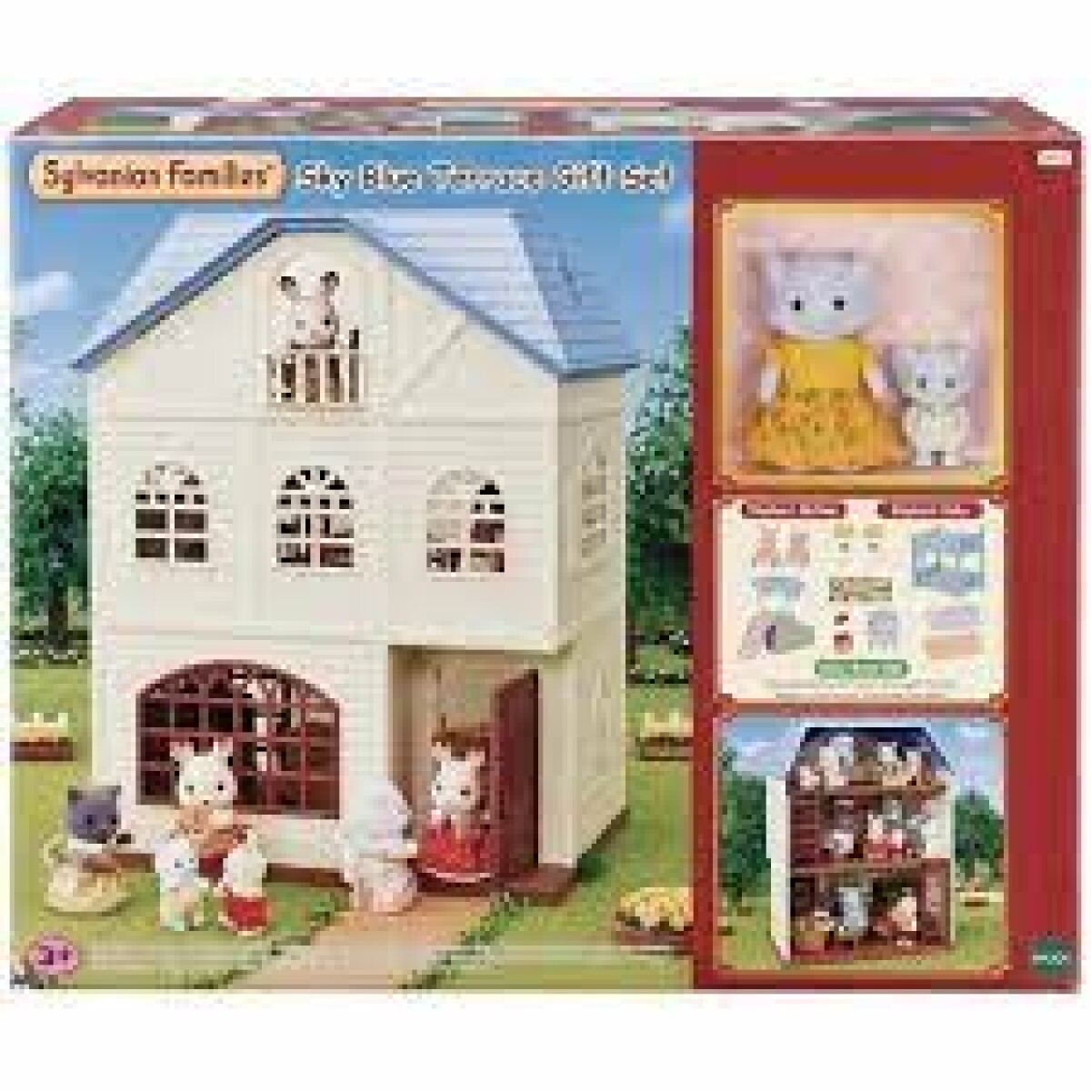 Juego Sylvanian Families Set De Regalo Terraza Azul Cielo 