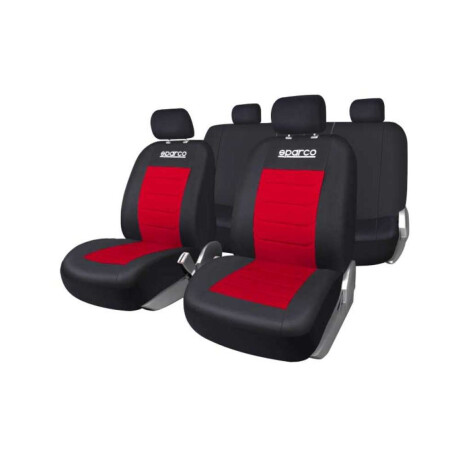 Cubreasientos Funda Auto Sparco Universales Tela Rojo