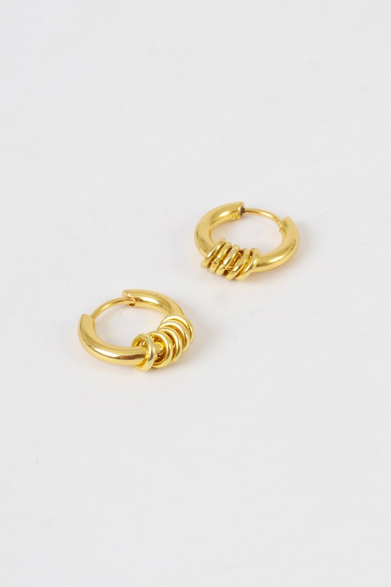 Aro con detalle dorado