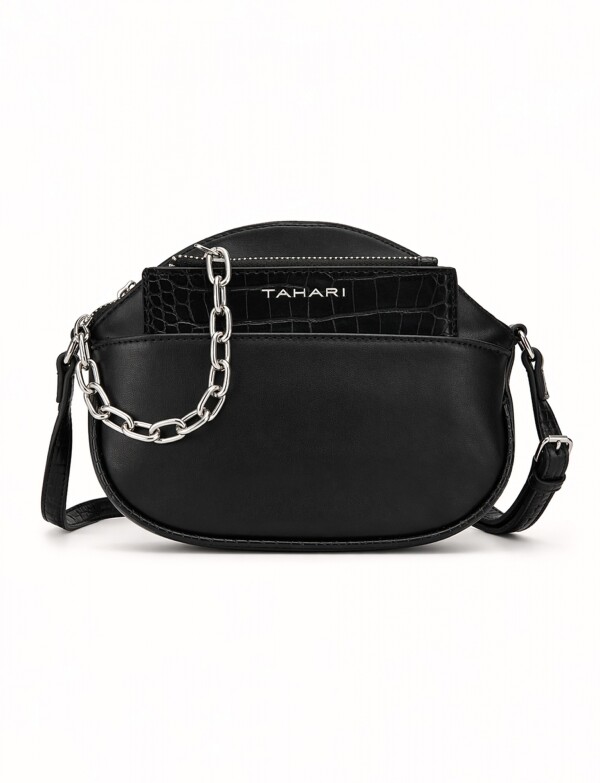 Cartera Crossbody Con Monedero NEGRO